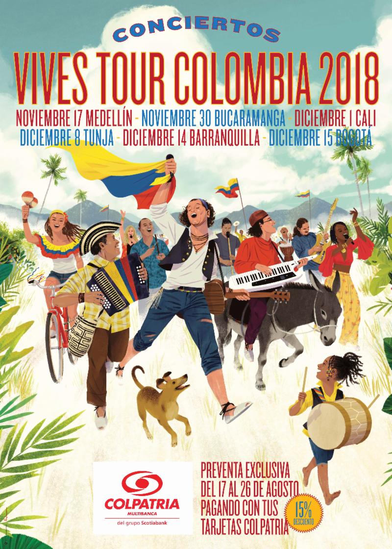 CARLOS VIVES ANUNCIA EL «VIVES TOUR POR COLOMBIA»