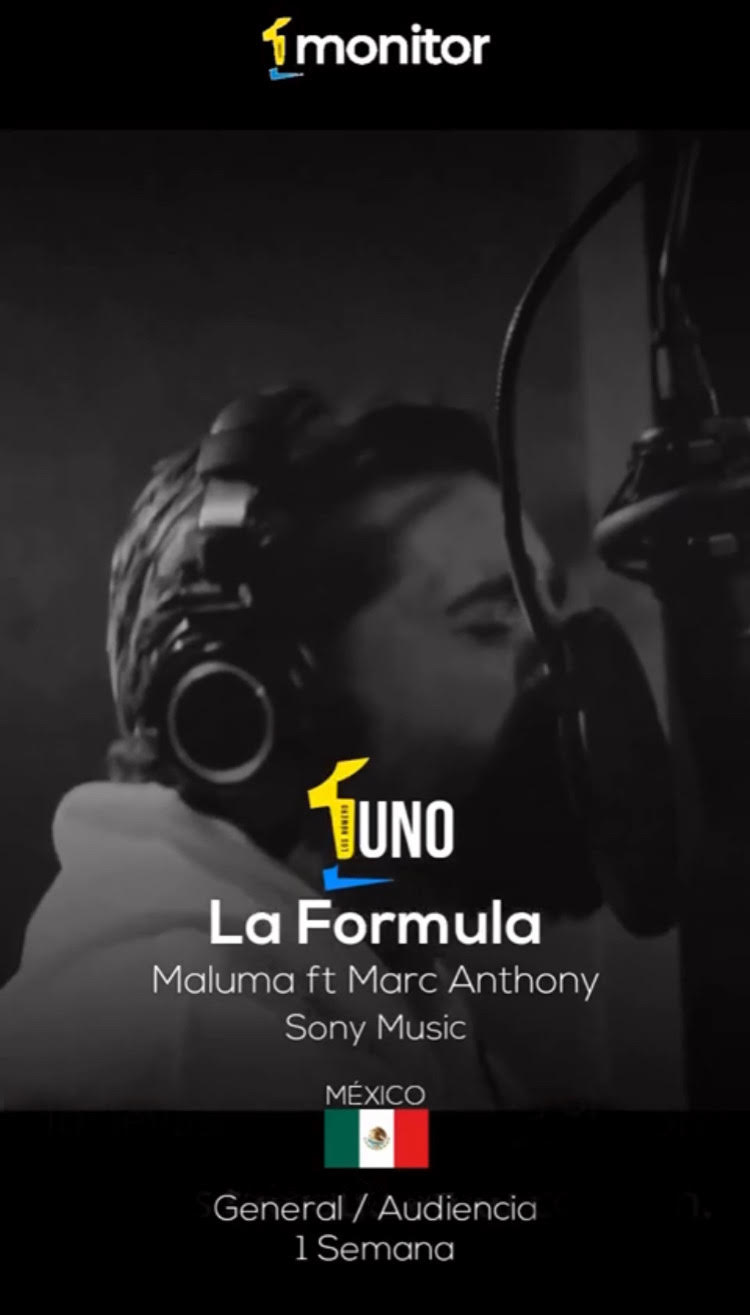 MALUMA Y MARC ANTHONY #1 EN LA RADIO MEXICANA CON“LA FÓRMULA”